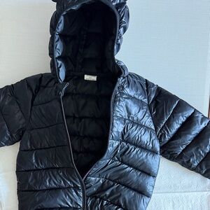 Gap Black Puffer Jacket with Hood